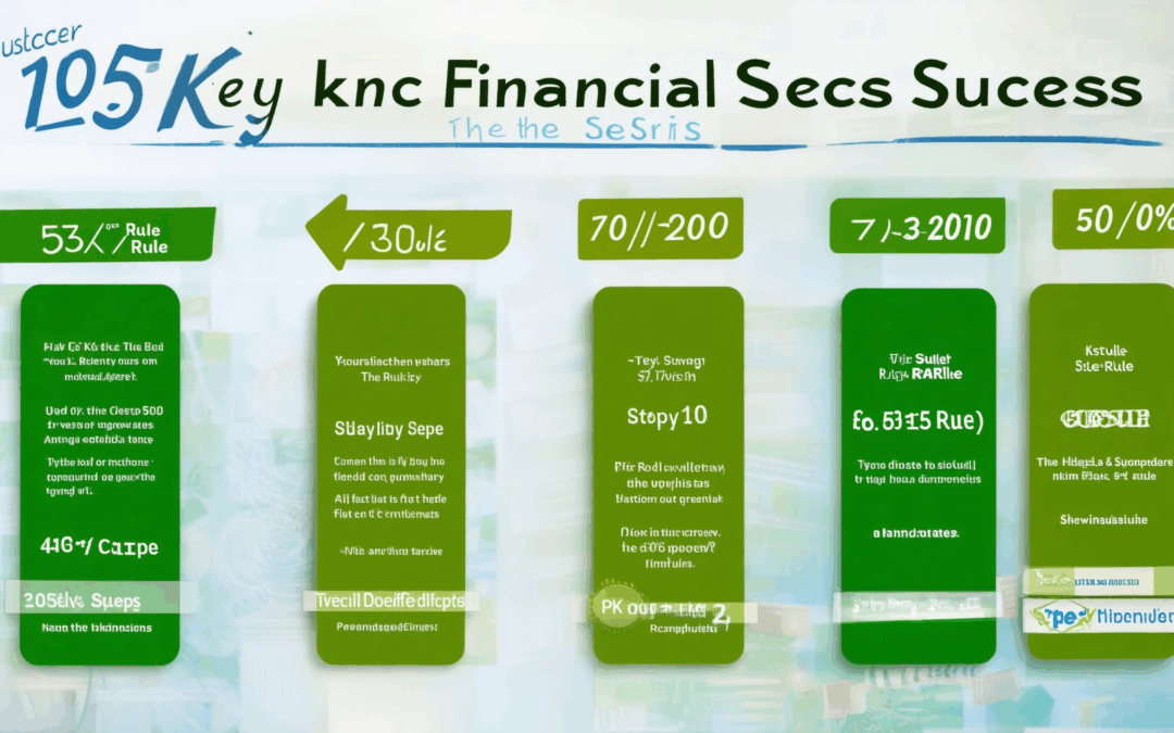 Unlocking Financial Success: Discover the 7 Key Steps, 10 5 3 Rule, 50/30/20, 70/20/10, and the 4% Rule