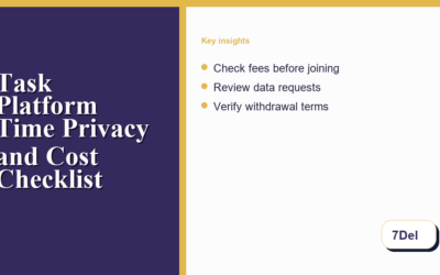 Before You Try a Task-Based Earning Platform: Time, Privacy, and Cost Checklist